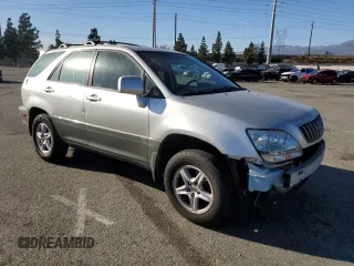 2002 Lexus RX 300 with VIN JTJGF10U320124642, listed as a Copart auction lot 84266434 with 184,985 mi miles and Salvage Title. Bid and sale history available at carsss.com. Image 4.