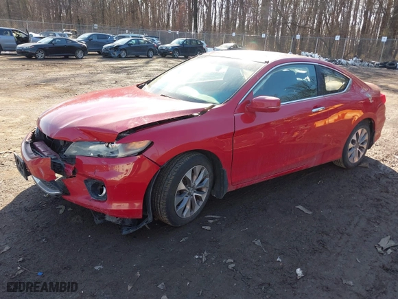 2014 Honda Accord Coupe EX with VIN 1HGCT1B78EA008211, listed as a IAAI auction lot 41445955 with 1 mi miles. Bid and sale history available at carsss.com. Image 17.