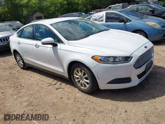 2016 Ford Fusion S z VIN 3FA6P0G75GR186532, wystawiony jako IAAI lot #42768557 z przebiegiem 172 367 mil mil oraz . Historia ofert i sprzedaży dostępna na DreamBid. Obrazek 1.