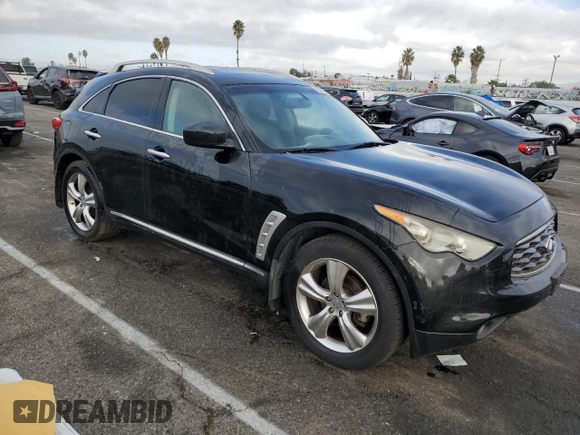 2009 Infiniti FX35 with VIN JNRAS18U79M101800, listed as a Copart auction lot 80951824 with 289,751 mi miles and Clean Title. Bid and sale history available at carsss.com. Image 4.