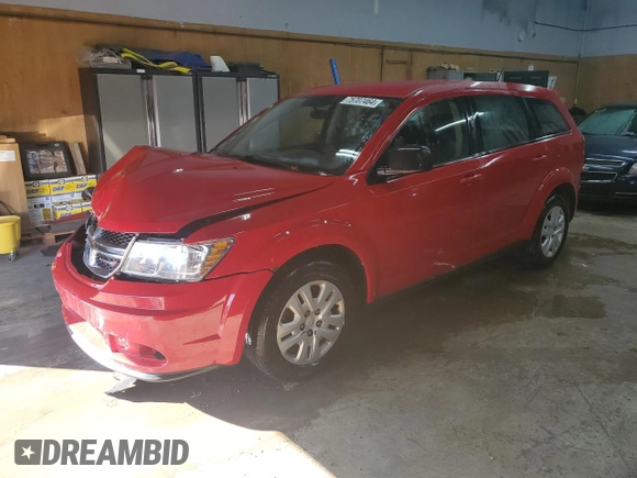 2013 Dodge Journey American Value with VIN 3C4PDCAB4DT729714, listed as a Copart auction lot 75707464 with 81,346 mi miles and Salvage Title. Bid and sale history available at DreamBid. Image 1.