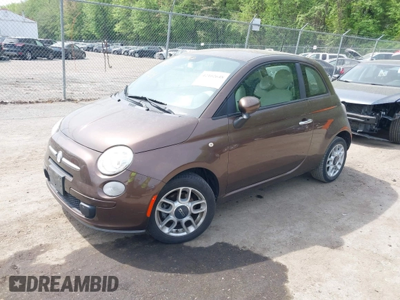 2013 FIAT 500 Pop with VIN 3C3CFFAR0DT513290, listed as a IAAI auction lot 42102648 with 107,573 mi miles and . Bid and sale history available at DreamBid. Image 2.