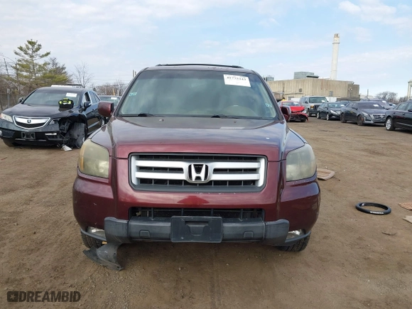 2007 Honda Pilot EX-L with VIN 2HKYF18797H518842, listed as a IAAI auction lot 41775343 with 182,312 mi miles. Bid and sale history available at carsss.com. Image 12.