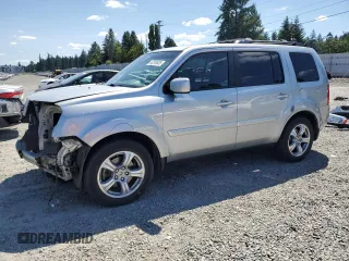 2012 Honda Pilot EX-L with VIN 5FNYF4H72CB086802, listed as a Copart auction lot 63518635 with 100,361 mi miles and Salvage title. Bid and sale history available at DreamBid. Image 1.