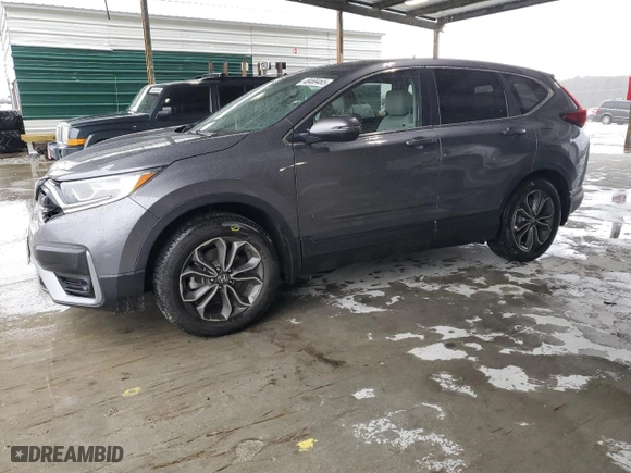 2021 Honda CR-V EX-L with VIN 5J6RW1H85MA002424, listed as a Copart auction lot 48469465 with 48,247 mi miles and Salvage Title. Bid and sale history available at carsss.com. Image 1.