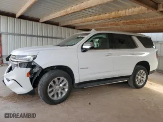 2023 Chevrolet Tahoe Premier with VIN 1GNSCSKDXPR521235, listed as a Copart auction lot 42718135 with 29,289 mi miles and Clean Title. Bid and sale history available at carsss.com. Image 1.