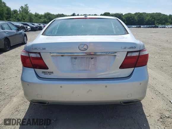 2007 Lexus LS 460 with VIN JTHBL46F675012345, listed as a Copart auction lot 59479965 with 148,538 mi miles and Clean title. Bid and sale history available at DreamBid. Image 6.