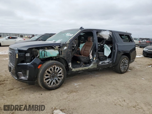 2023 GMC Yukon XL Denali Ultimate with VIN 1GKS2KKL7PR538324, listed as a Copart auction lot 43148215 with Not Provided miles and Salvage Title. Bid and sale history available at carsss.com. Image 1.
