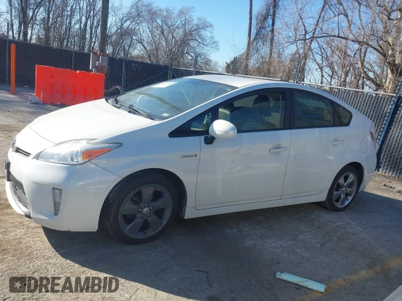 2013 Toyota Prius One with VIN JTDKN3DU9D5596078, listed as a IAAI auction lot 41605101 with 183,041 mi miles. Bid and sale history available at carsss.com. Image 14.
