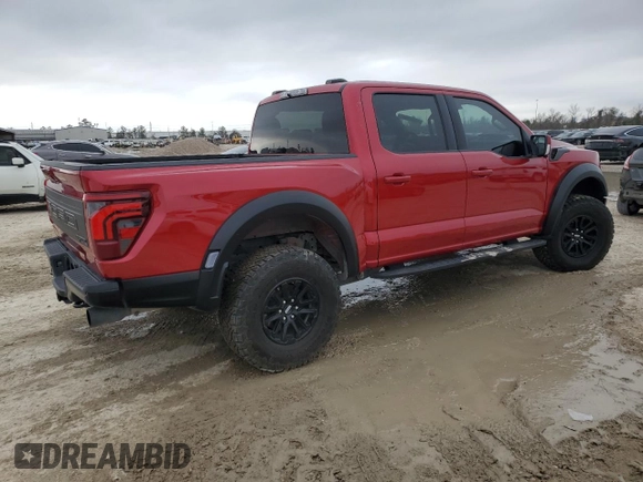 2024 Ford F-150 Raptor with VIN 1FTFW1RG6RFB13248, listed as a Copart auction lot 45015545 with 12,581 mi miles and Salvage Title. Bid and sale history available at DreamBid. Image 3.