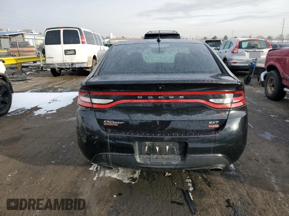 2013 Dodge Dart SXT with VIN 1C3CDFBHXDD202502, listed as a Copart auction lot 45672525 with 103,714 mi miles and Salvage Title. Bid and sale history available at carsss.com. Image 6.