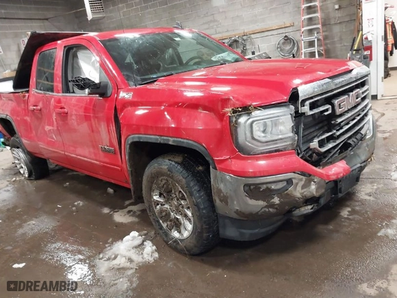 2018 GMC Sierra 1500 SLE with VIN 1GTV2MEC0JZ342278, listed as a IAAI auction lot 41347105 with 105,537 mi miles. Bid and sale history available at carsss.com. Image 1.