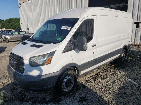 2015 Ford Transit Cargo with VIN 1FTNR2CG1FKA07097, listed as a Copart auction lot 61985765 with 74,100 mi miles and Salvage title. Bid and sale history available at DreamBid. Image 1.