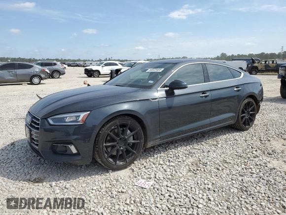 2018 Audi A5 Sportback Prestige z VIN WAUCNCF5XJA018579, wystawiony jako Copart lot #53323405 z przebiegiem 76 549 mil mil oraz Szkoda całkowita • Salvage title. Historia ofert i sprzedaży dostępna na DreamBid. Obrazek 1.