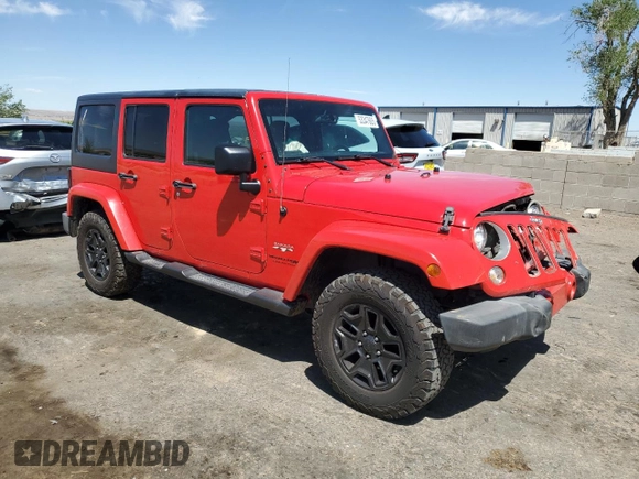 2018 Jeep Wrangler Unlimited Sahara with VIN 1C4HJWEG0JL923216, listed as a Copart auction lot 53347605 with 129,843 mi miles and Salvage title. Bid and sale history available at DreamBid. Image 4.