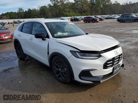 2024 Honda HR-V Sport with VIN 3CZRZ1H5XRM701443, listed as a Copart auction lot 86831614 with 17,491 mi miles and Salvage Title. Bid and sale history available at carsss.com. Image 4.