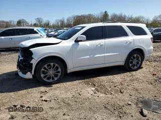 2019 Dodge Durango GT z VIN 1C4RDJDG6KC561149, wystawiony jako Copart lot #52305745 z przebiegiem 92 089 mil mil oraz Szkoda całkowita • Salvage title. Historia ofert i sprzedaży dostępna na DreamBid. Obrazek 1.