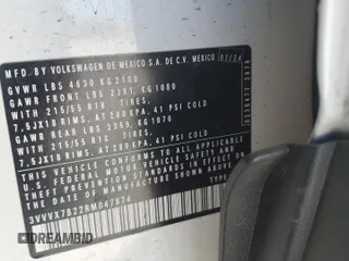 2024 Volkswagen Taos SE z VIN 3VVVX7B22RM047874, wystawiony jako Copart lot #50421665 z przebiegiem 4 744 mil mil oraz Szkoda całkowita • Salvage title. Historia ofert i sprzedaży dostępna na DreamBid. Obrazek 15.