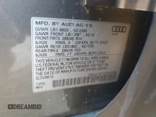 2017 Audi Q7 Premium Plus with VIN WA1LAAF77HD022306, listed as a Copart auction lot 47465505 with 0 mi miles and Non Repairable. Bid and sale history available at carsss.com. Image 13.