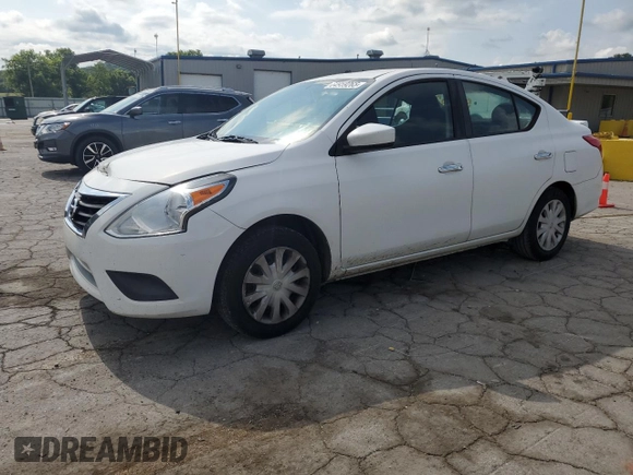 2017 Nissan Versa SV with VIN 3N1CN7AP5HL838013, listed as a Copart auction lot 64959265 with 180,900 mi miles and Salvage title. Bid and sale history available at DreamBid. Image 1.