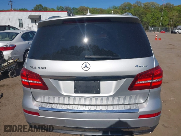 2017 Mercedes-Benz GLS 450 with VIN 4JGDF6EE8HA873584, listed as a IAAI auction lot 42106238 with 82,759 mi miles and . Bid and sale history available at DreamBid. Image 16.