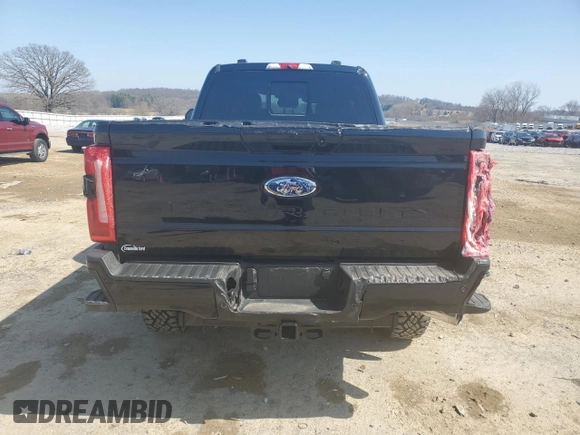 2024 Ford Super Duty F-250 SRW XL with VIN 1FT8W2BN6REF80375, listed as a Copart auction lot 51074575 with 1,202 mi miles and Salvage Title. Bid and sale history available at carsss.com. Image 6.