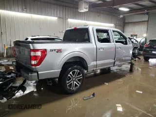2023 Ford F-150 XL with VIN 1FTFW1E5XPFB86964, listed as a Copart auction lot 49287195 with 25,033 mi miles and Salvage Title. Bid and sale history available at carsss.com. Image 3.