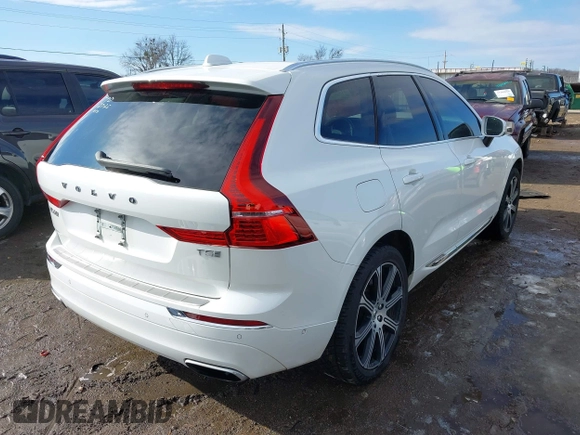 2020 Volvo XC60 Inscription with VIN YV4102DL3L1468305, listed as a IAAI auction lot 41329470 with 68,619 mi miles and . Bid and sale history available at DreamBid. Image 4.