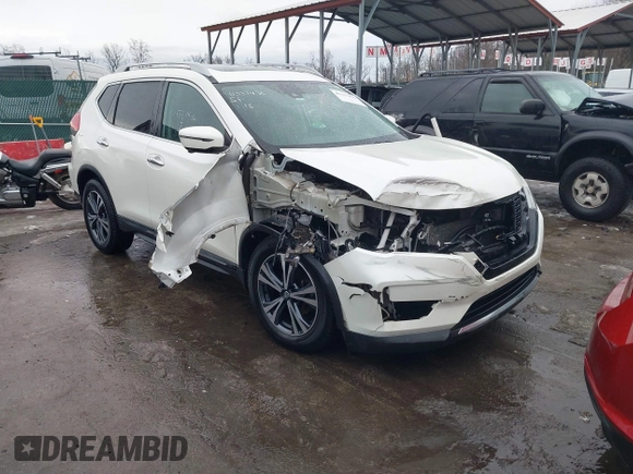 2017 Nissan Rogue SL with VIN 5N1AT2MV8HC830938, listed as a IAAI auction lot 41337476 with 117,940 mi miles. Bid and sale history available at carsss.com. Image 1.