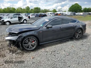 2016 Audi A7 Premium Plus with VIN WAUWGAFC3GN132225, listed as a Copart auction lot 56120595 with 160,404 mi miles and Salvage title. Bid and sale history available at DreamBid. Image 1.