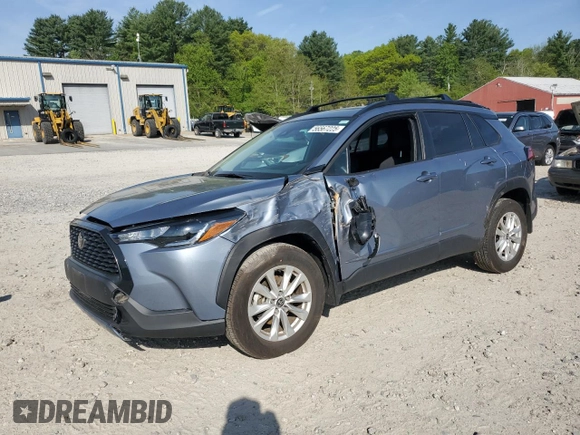 2022 Toyota Corolla Cross LE with VIN 7MUBAABG6NV041555, listed as a Copart auction lot 56567225 with 26,736 mi miles and Salvage title. Bid and sale history available at DreamBid. Image 1.