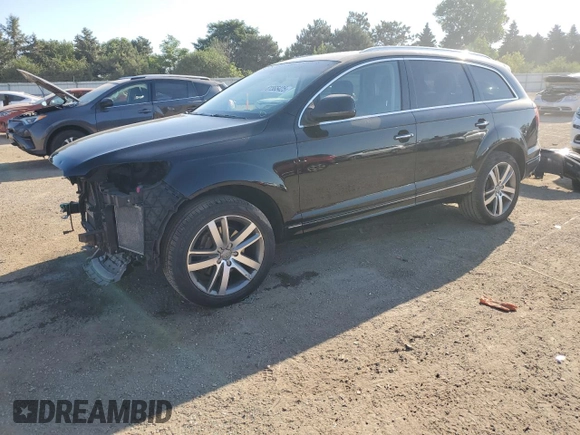 2014 Audi Q7 Premium Plus with VIN WA1LGAFE3ED002322, listed as a Copart auction lot 61565425 with 146,166 mi miles and Salvage title. Bid and sale history available at DreamBid. Image 1.