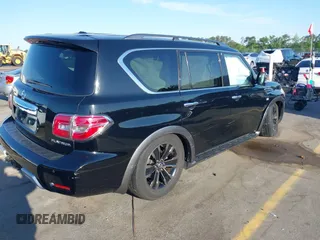 2017 Nissan Armada Platinum with VIN JN8AY2NEXH9705168, listed as a IAAI auction lot 42050793 with 124,907 mi miles. Bid and sale history available at carsss.com. Image 4.