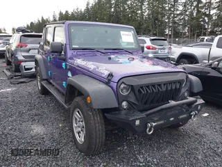 2018 Jeep Wrangler JK Unlimited Sport S with VIN 1C4BJWDG0JL847049, listed as a IAAI auction lot 41218525 with 90,588 mi miles. Bid and sale history available at carsss.com. Image 1.