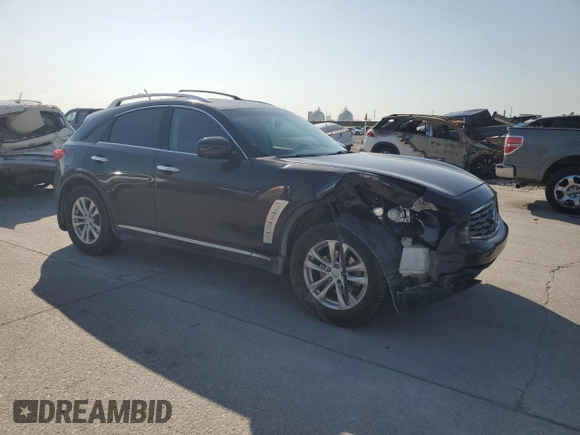 2010 Infiniti FX with VIN JN8AS1MW9AM856785, listed as a Copart auction lot 63583555 with 241,400 mi miles and Salvage title. Bid and sale history available at DreamBid. Image 4.