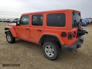 2019 Jeep Wrangler Unlimited Rubicon with VIN 1C4HJXFG5KW594789, listed as a Copart auction lot 46870275 with 104,017 mi miles and Clean Title. Bid and sale history available at carsss.com. Image 2.