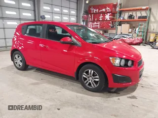 2014 Chevrolet Sonic LT with VIN 1G1JC6SB1E4125174, listed as a IAAI auction lot 41521991 with 125,490 mi miles. Bid and sale history available at carsss.com. Image 1.