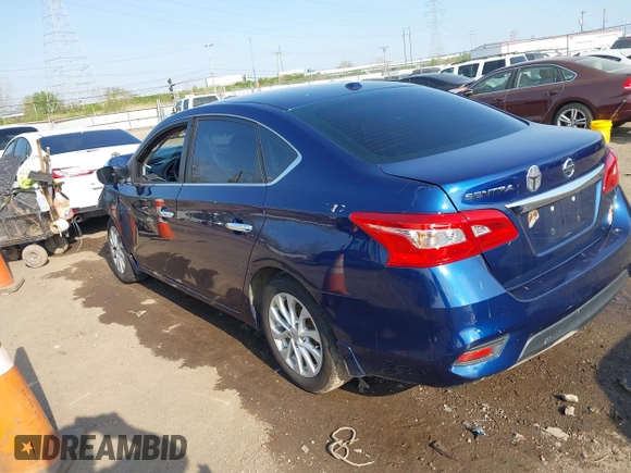 2018 Nissan Sentra SV with VIN 3N1AB7AP7JL643987, listed as a IAAI auction lot 42070616 with 199,273 mi miles. Bid and sale history available at carsss.com. Image 3.