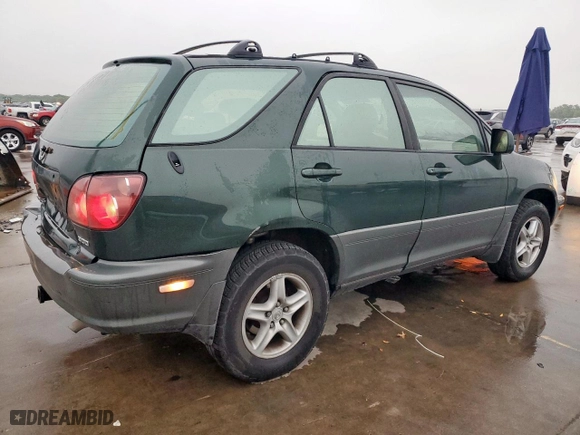 1999 Lexus RX 300 Luxury SUV with VIN JT6HF10U0X0083876, listed as a Copart auction lot 51453785 with 120,129 mi miles and Salvage Title. Bid and sale history available at carsss.com. Image 3.