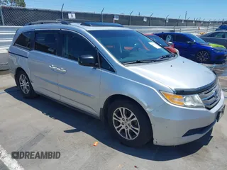 2011 Honda Odyssey EX-L with VIN 5FNRL5H67BB002613, listed as a IAAI auction lot 42696070 with 242,031 mi miles and . Bid and sale history available at DreamBid. Image 1.