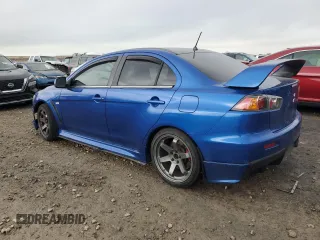 2008 Mitsubishi Lancer Evolution GSR with VIN JA3AW86V38U049989, listed as a Copart auction lot 84926554 with 99,312 mi miles and Salvage Title. Bid and sale history available at carsss.com. Image 2.
