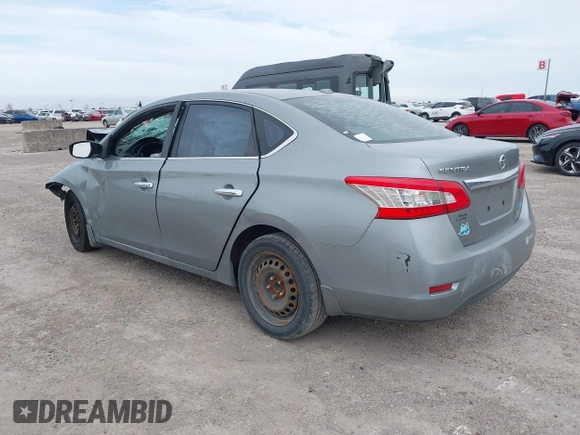 2013 Nissan Sentra SV with VIN 3N1AB7AP9DL653733, listed as a IAAI auction lot 41730100 with Not Provided miles and . Bid and sale history available at DreamBid. Image 3.