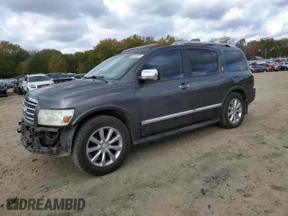 2009 Infiniti QX56 with VIN 5N3AA08DX9N903820, listed as a Copart auction lot 82182024 with 235,201 mi miles and Salvage Title. Bid and sale history available at carsss.com. Image 1.
