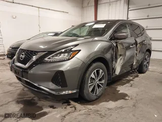 2022 Nissan Murano S with VIN 5N1AZ2AS0NC115947, listed as a IAAI auction lot 41589658 with 33,362 mi miles. Bid and sale history available at carsss.com. Image 2.