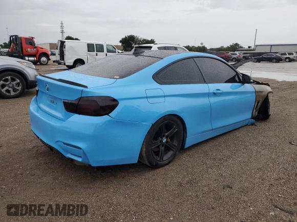 2015 BMW 4 Series 428i with VIN WBA3N3C57FK233312, listed as a Copart auction lot 58927815 with Not provided miles and Non repairable. Bid and sale history available at DreamBid. Image 3.