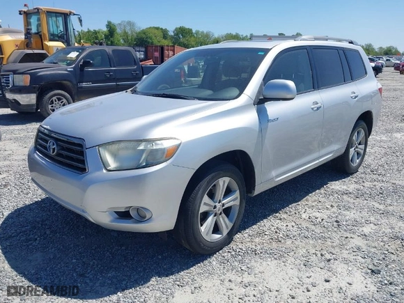 2008 Toyota Highlander Sport with VIN JTEDS43A782035038, listed as a IAAI auction lot 42038615 with 278,109 mi miles. Bid and sale history available at carsss.com. Image 2.