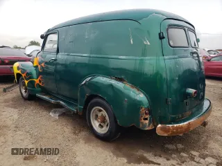 1949 Chevrolet Chevy Van z VIN 21GPA12893, wystawiony jako Copart lot #62034984 z przebiegiem 62 772 mil mil oraz Szkody całkowita. Historia ofert i sprzedaży dostępna na DreamBid. Obrazek 2.