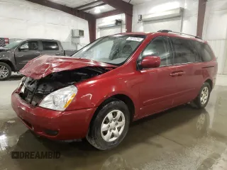 2009 Kia Sedona LX with VIN KNDMB233096314111, listed as a Copart auction lot 75015294 with 119,756 mi miles and Salvage Title. Bid and sale history available at carsss.com. Image 1.