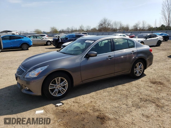 2012 Infiniti G37 x with VIN JN1CV6AR5CM680654, listed as a Copart auction lot 54487355 with 273,872 mi miles and Salvage Title. Bid and sale history available at DreamBid. Image 1.