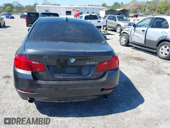 2014 BMW 5 Series 535i with VIN WBA5B1C54ED477525, listed as a IAAI auction lot 41692887 with 122,288 mi miles. Bid and sale history available at carsss.com. Image 16.